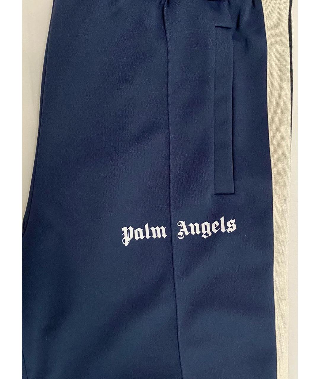 PALM ANGELS Темно-синие полиэстеровые повседневные брюки, фото 5