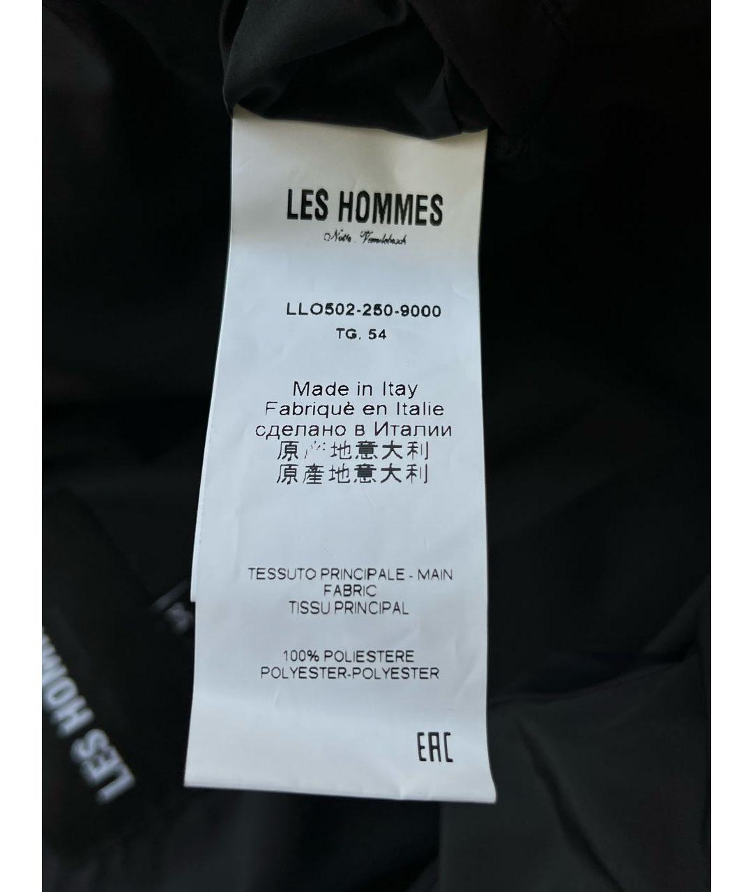 Les Hommes Черный полиэстеровый пуховик, фото 7