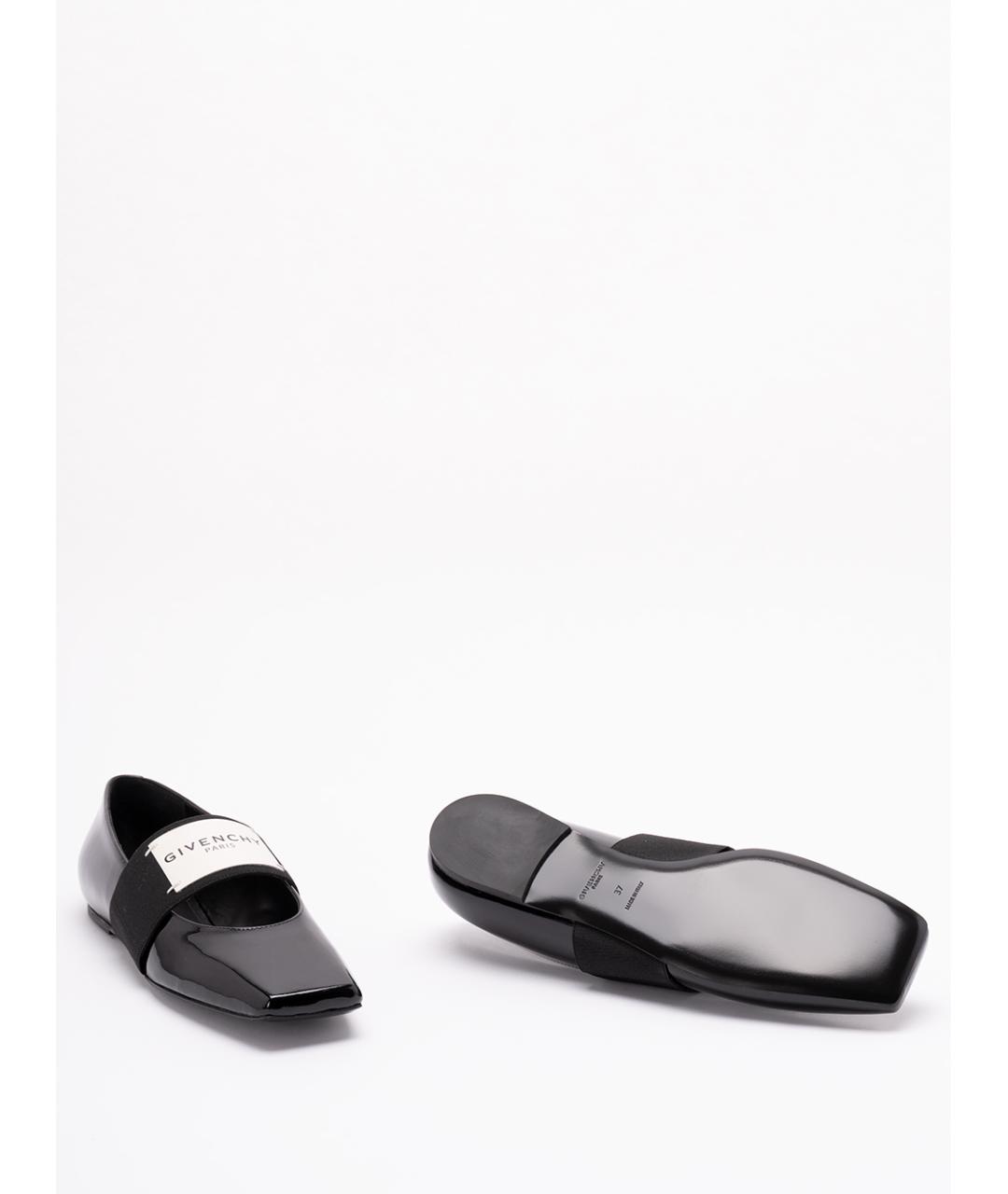 GIVENCHY Черные балетки из лакированной кожи, фото 4