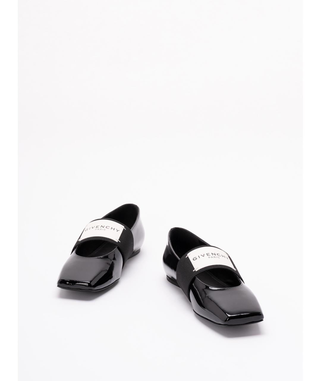 GIVENCHY Черные балетки из лакированной кожи, фото 2