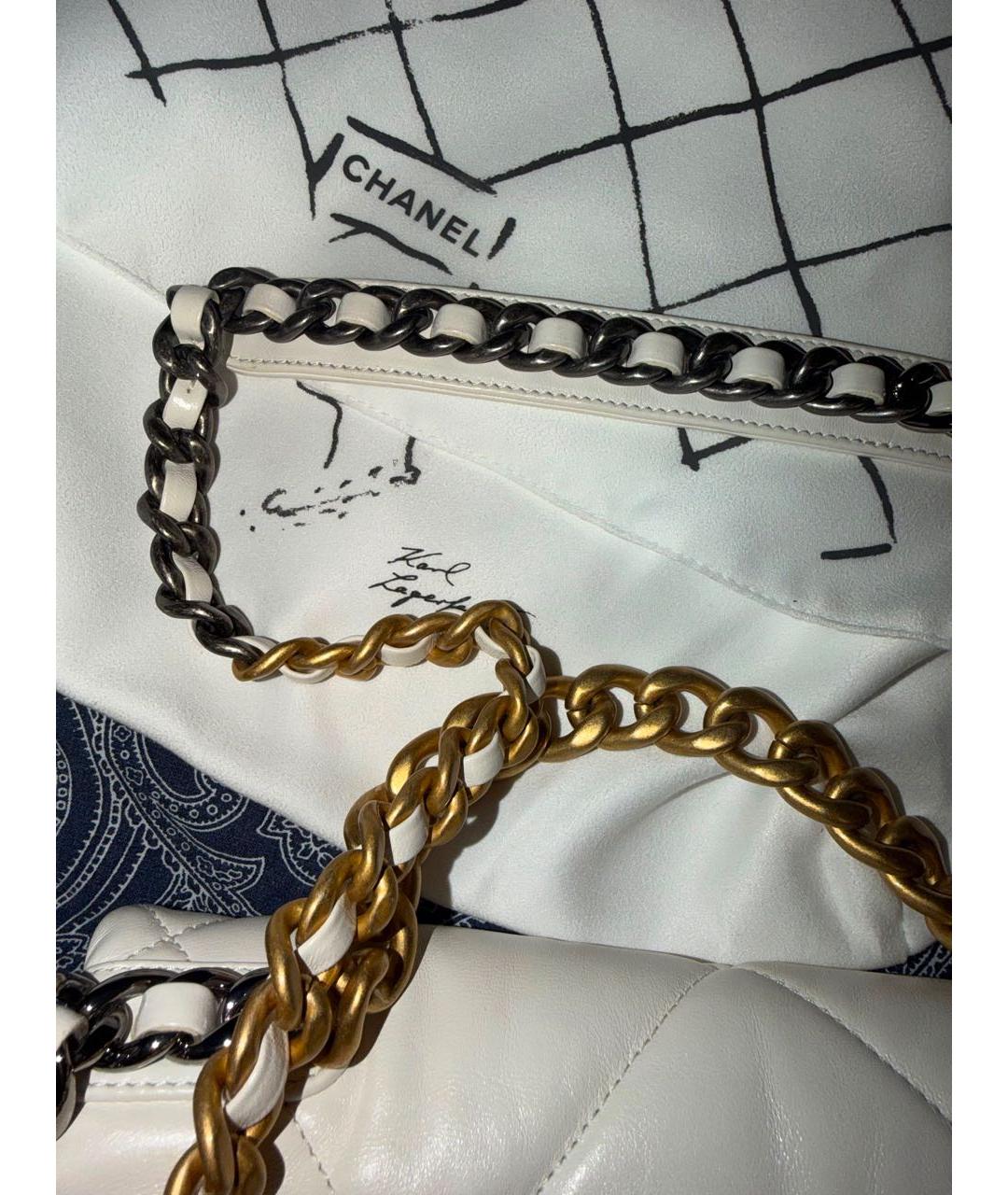 CHANEL Белая сумка через плечо, фото 5