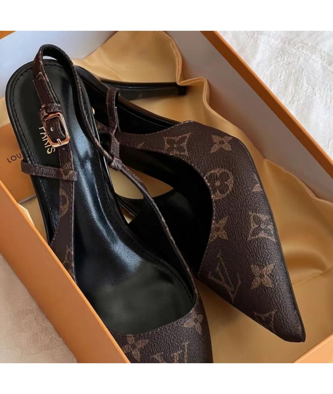 LOUIS VUITTON Коричневые туфли, фото 5