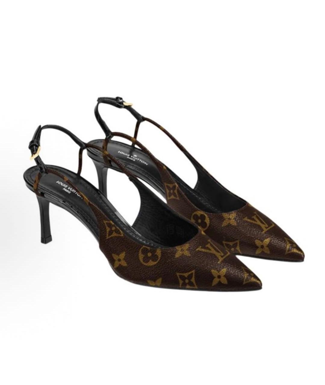 LOUIS VUITTON Коричневые туфли, фото 3