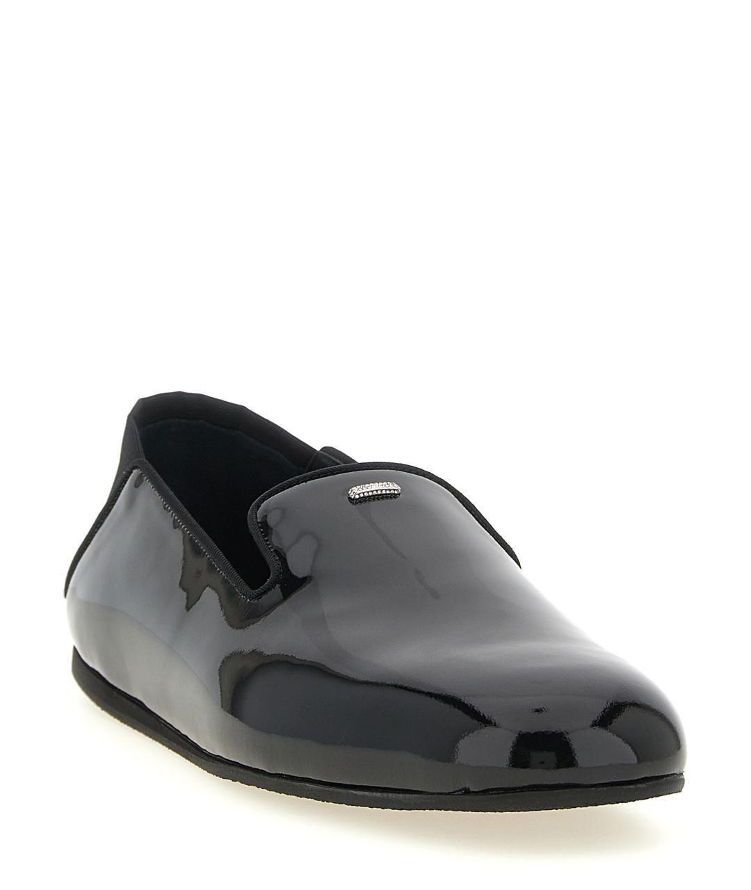 GIUSEPPE ZANOTTI DESIGN Черные лоферы из лакированной кожи, фото 2