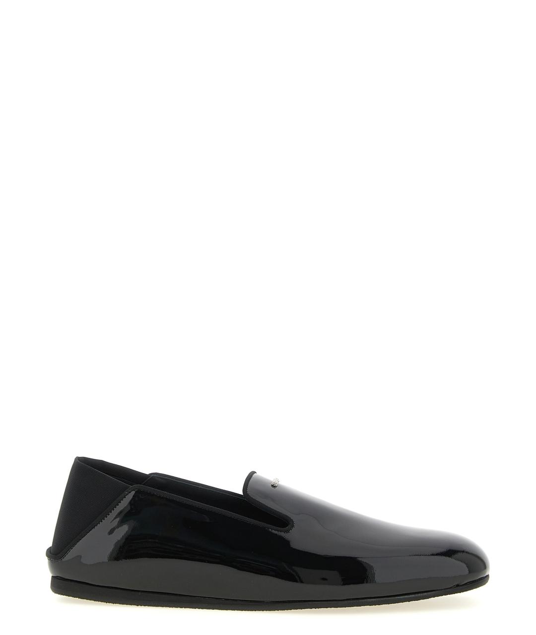 GIUSEPPE ZANOTTI DESIGN Черные лоферы из лакированной кожи, фото 1