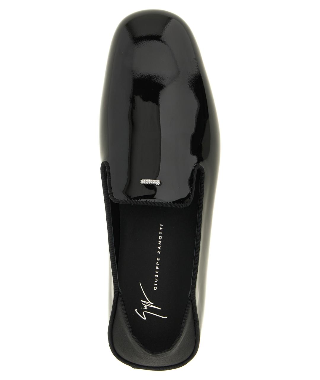 GIUSEPPE ZANOTTI DESIGN Черные лоферы из лакированной кожи, фото 4