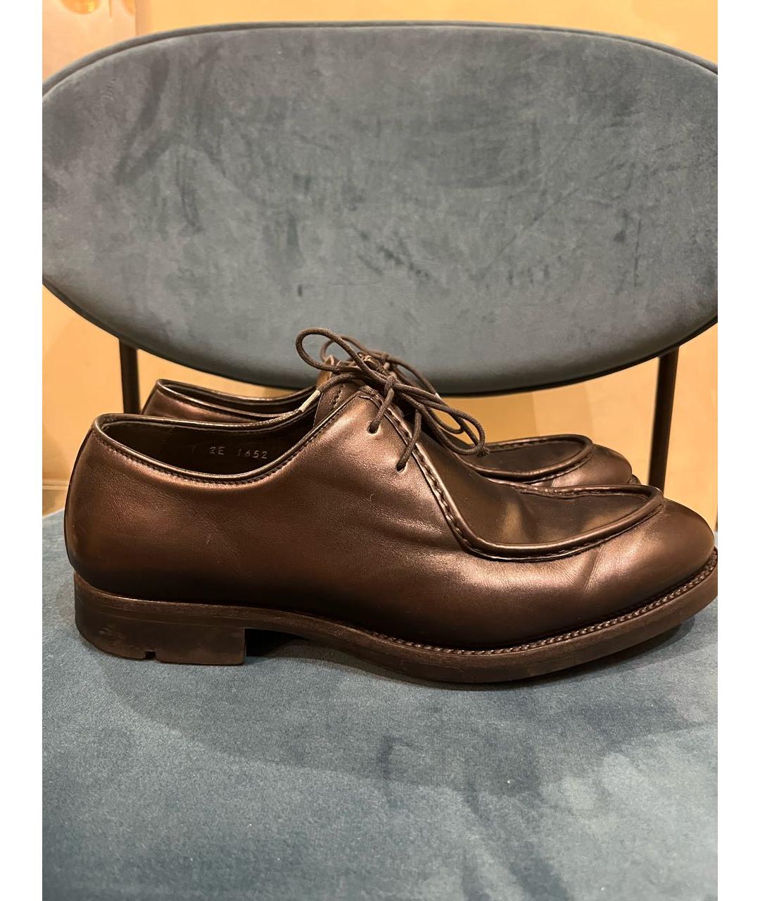 PRADA Черные кожаные туфли, фото 8