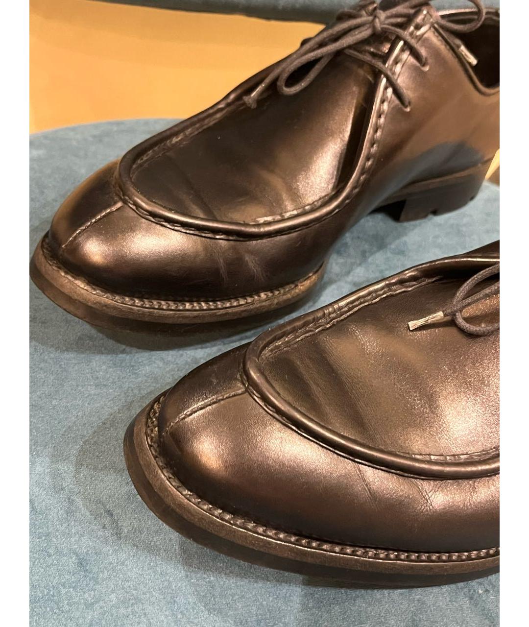 PRADA Черные кожаные туфли, фото 7