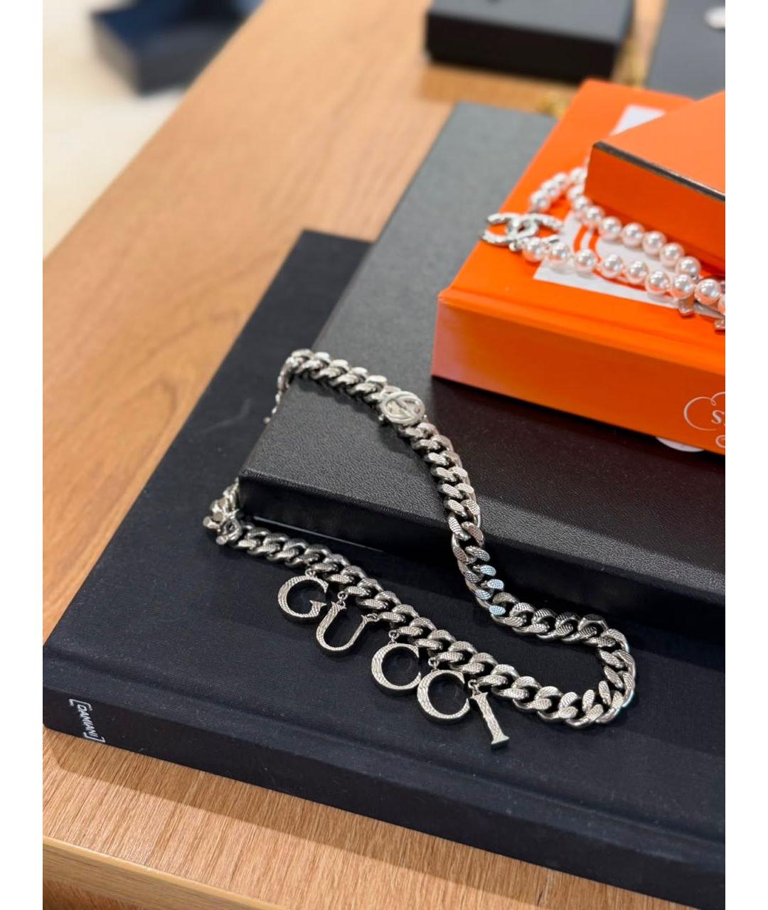 GUCCI Серебряное колье, фото 2