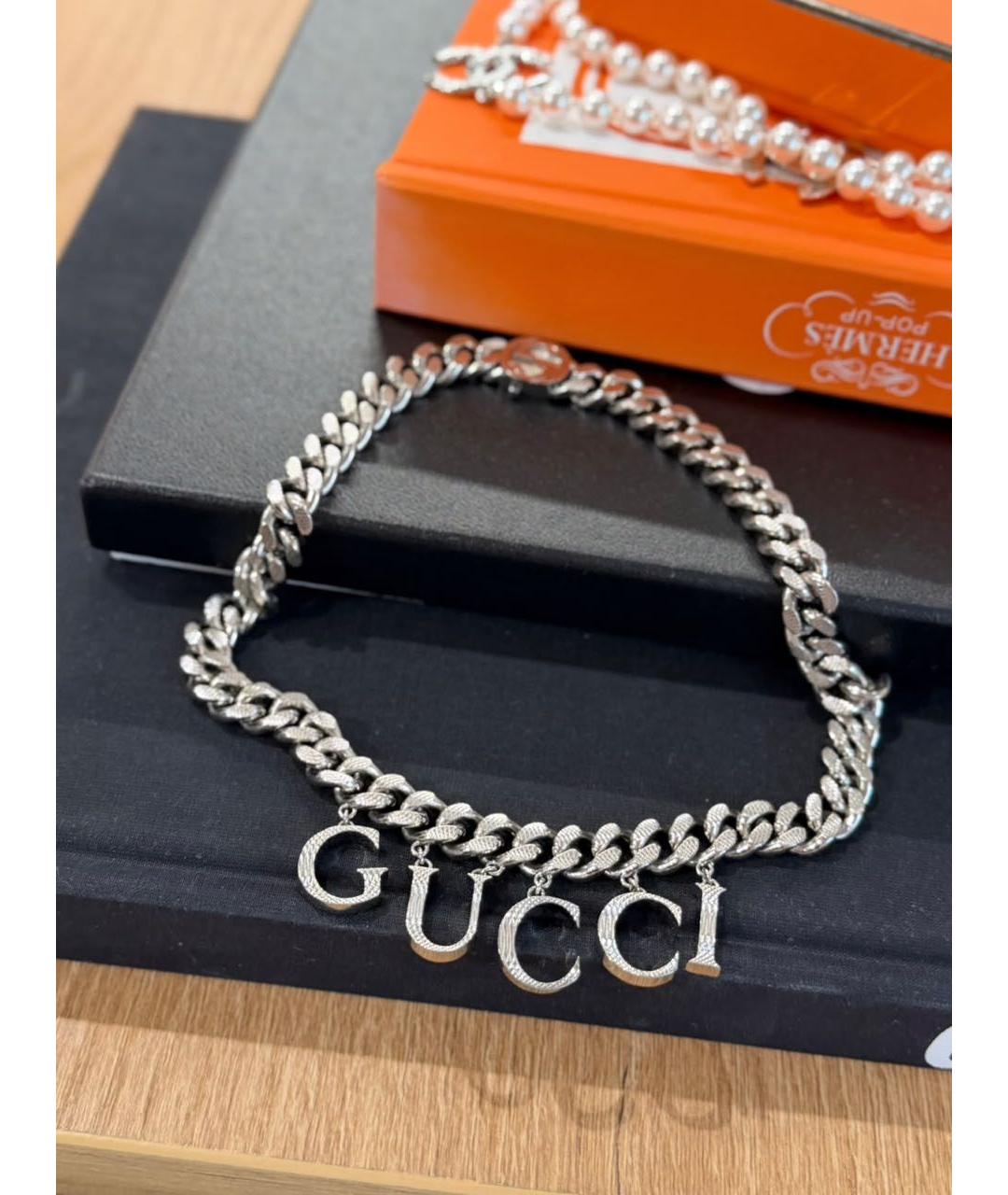 GUCCI Серебряное колье, фото 3