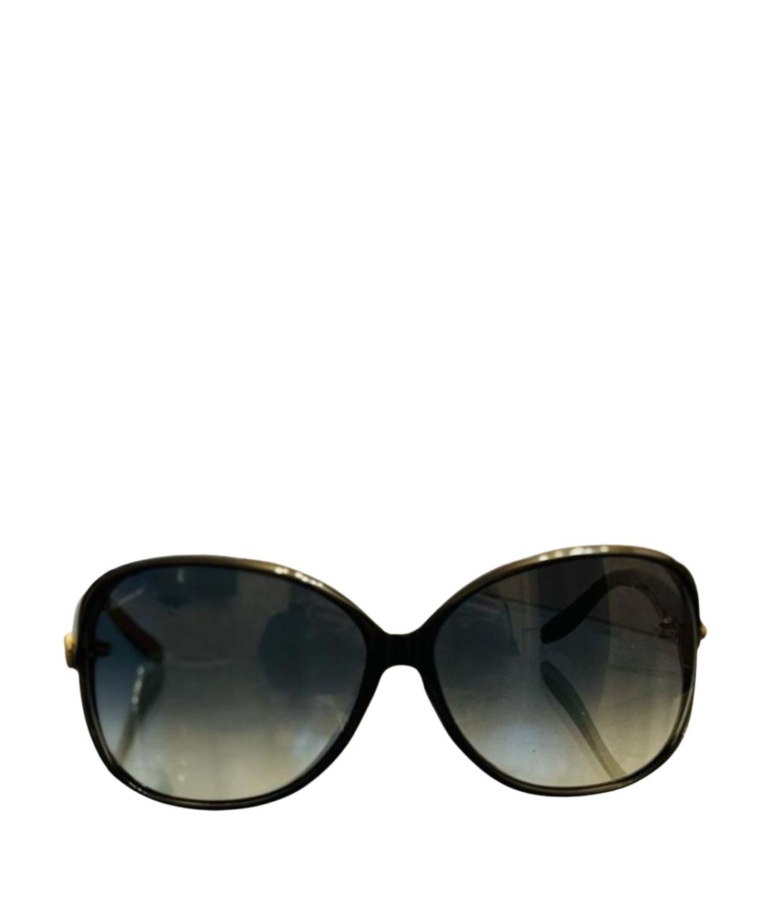 GUCCI Черные пластиковые солнцезащитные очки, фото 1