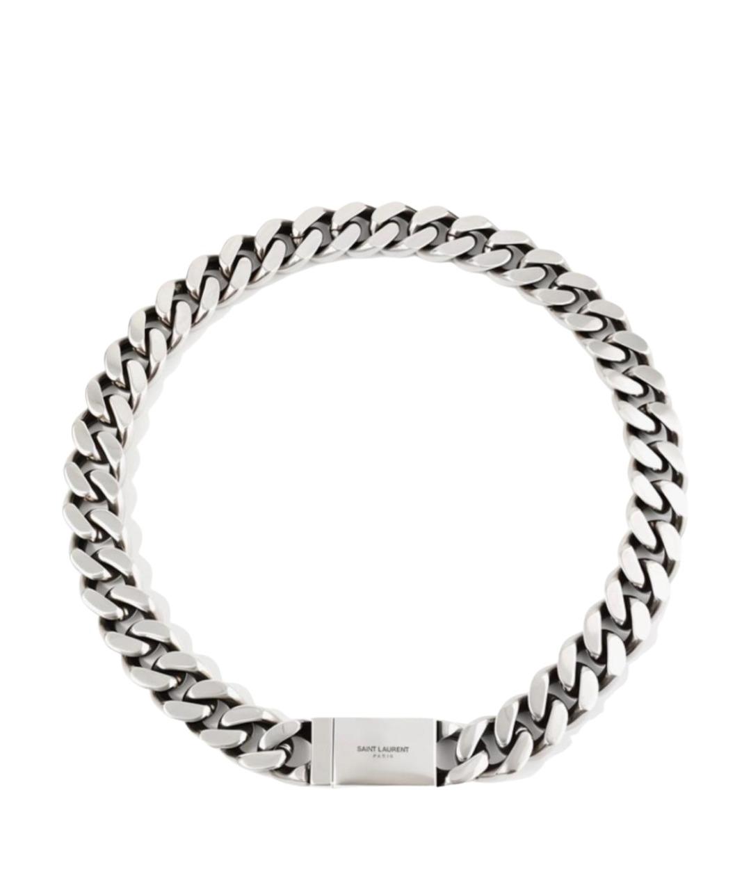 SAINT LAURENT Серебряное колье, фото 1