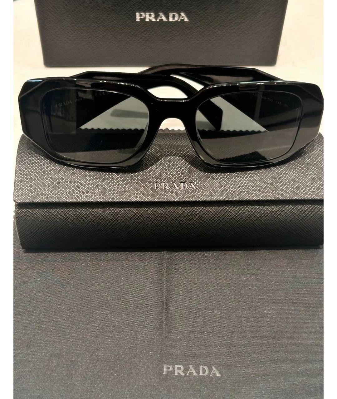 PRADA Черные солнцезащитные очки, фото 3
