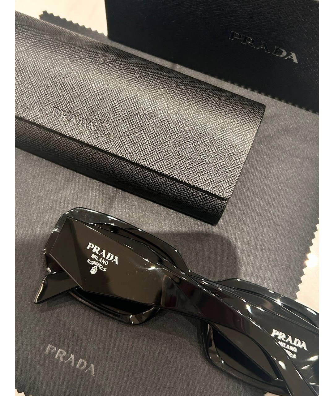 PRADA Черные солнцезащитные очки, фото 5