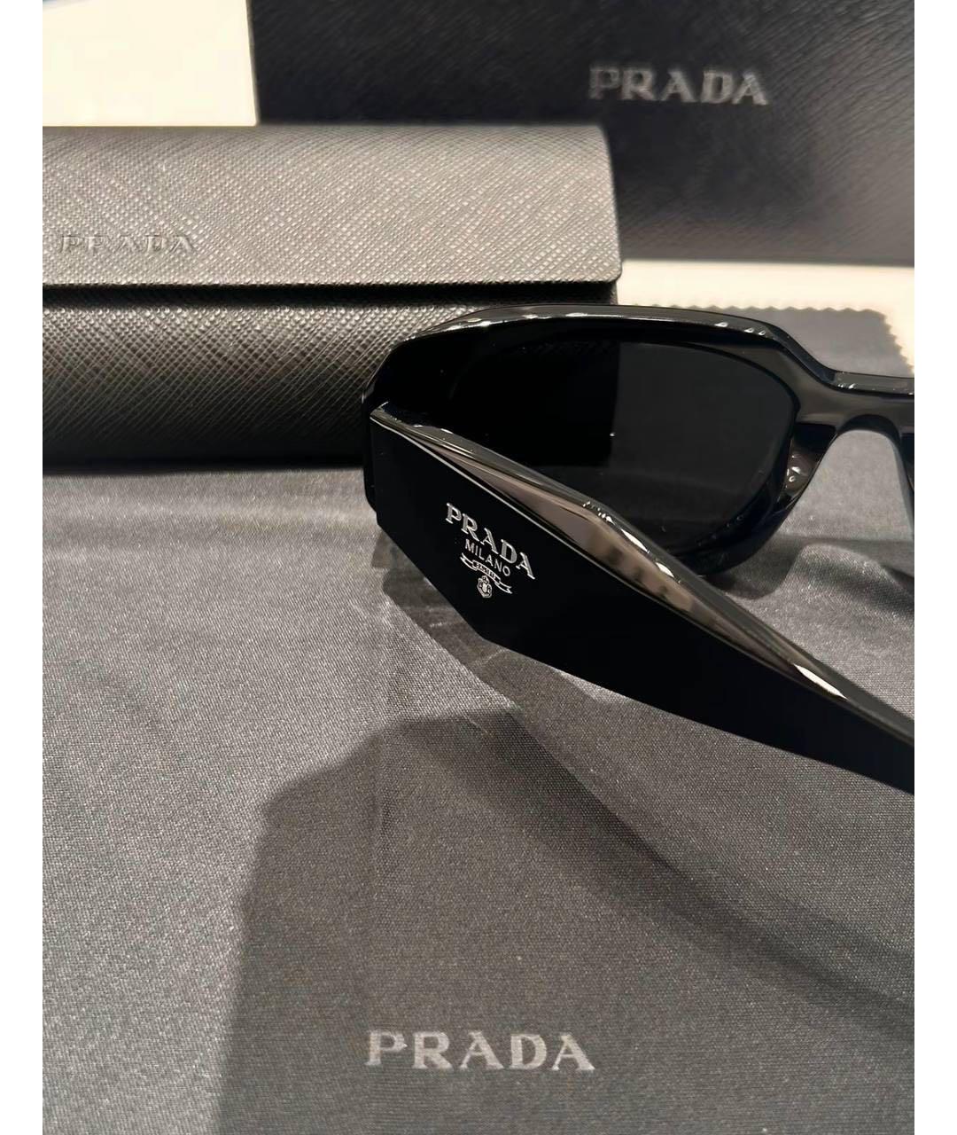 PRADA Черные солнцезащитные очки, фото 4