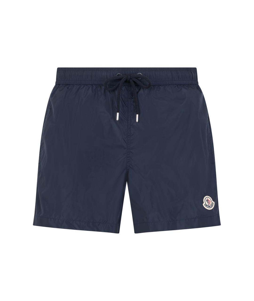 MONCLER Синие полиамидовые плавки, фото 1