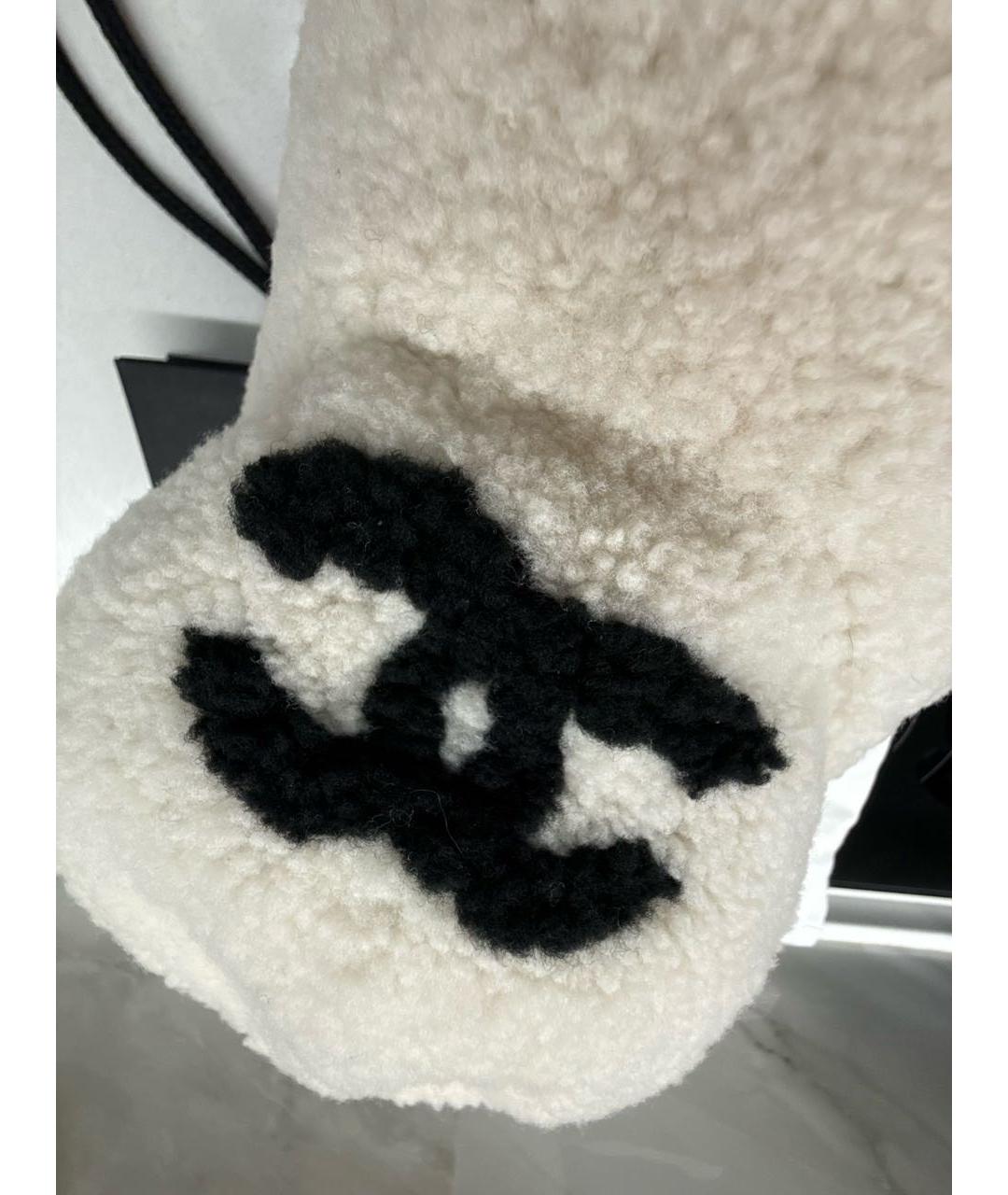 CHANEL Бежевая шерстяная кепка, фото 4