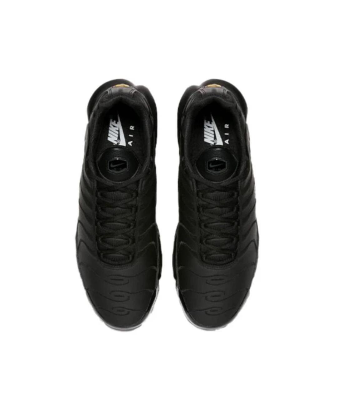 NIKE Черные кожаные низкие кроссовки / кеды, фото 3