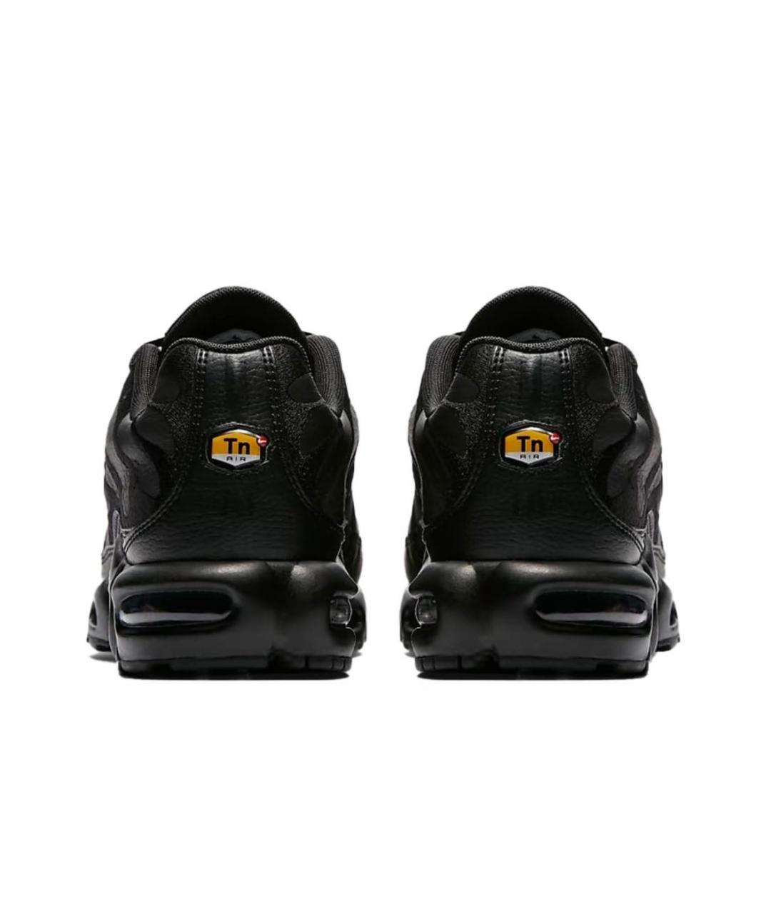 NIKE Черные кожаные низкие кроссовки / кеды, фото 4