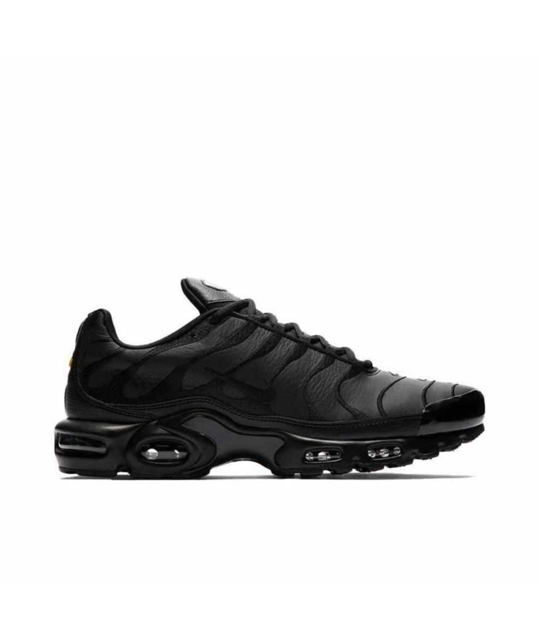 NIKE Черные кожаные низкие кроссовки / кеды, фото 9