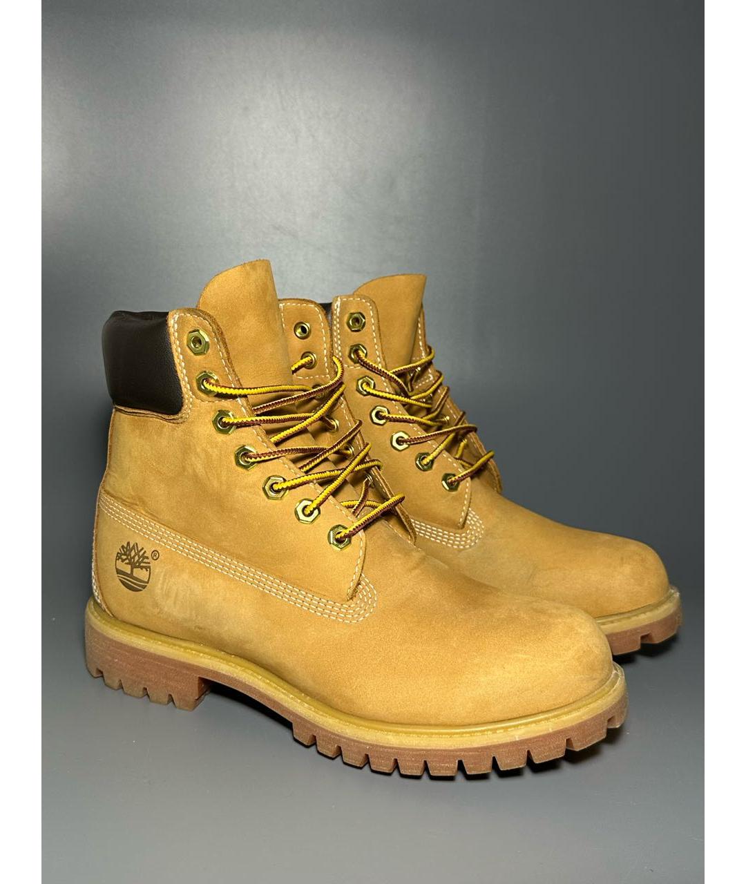 TIMBERLAND Коричневые нубуковые высокие ботинки, фото 5