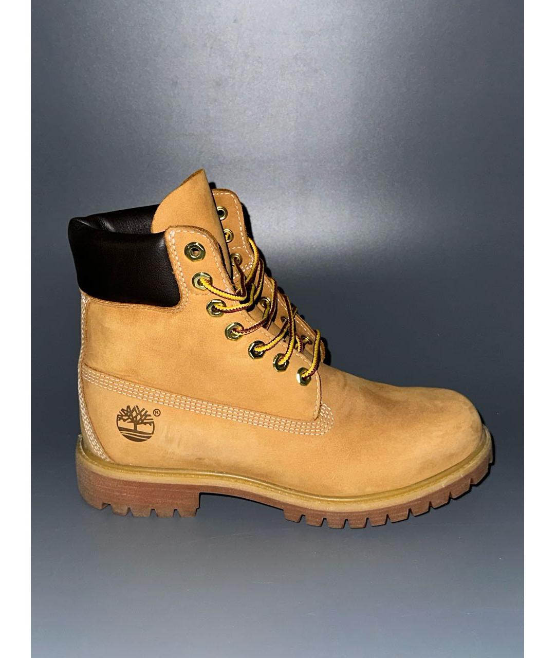 TIMBERLAND Коричневые нубуковые высокие ботинки, фото 9