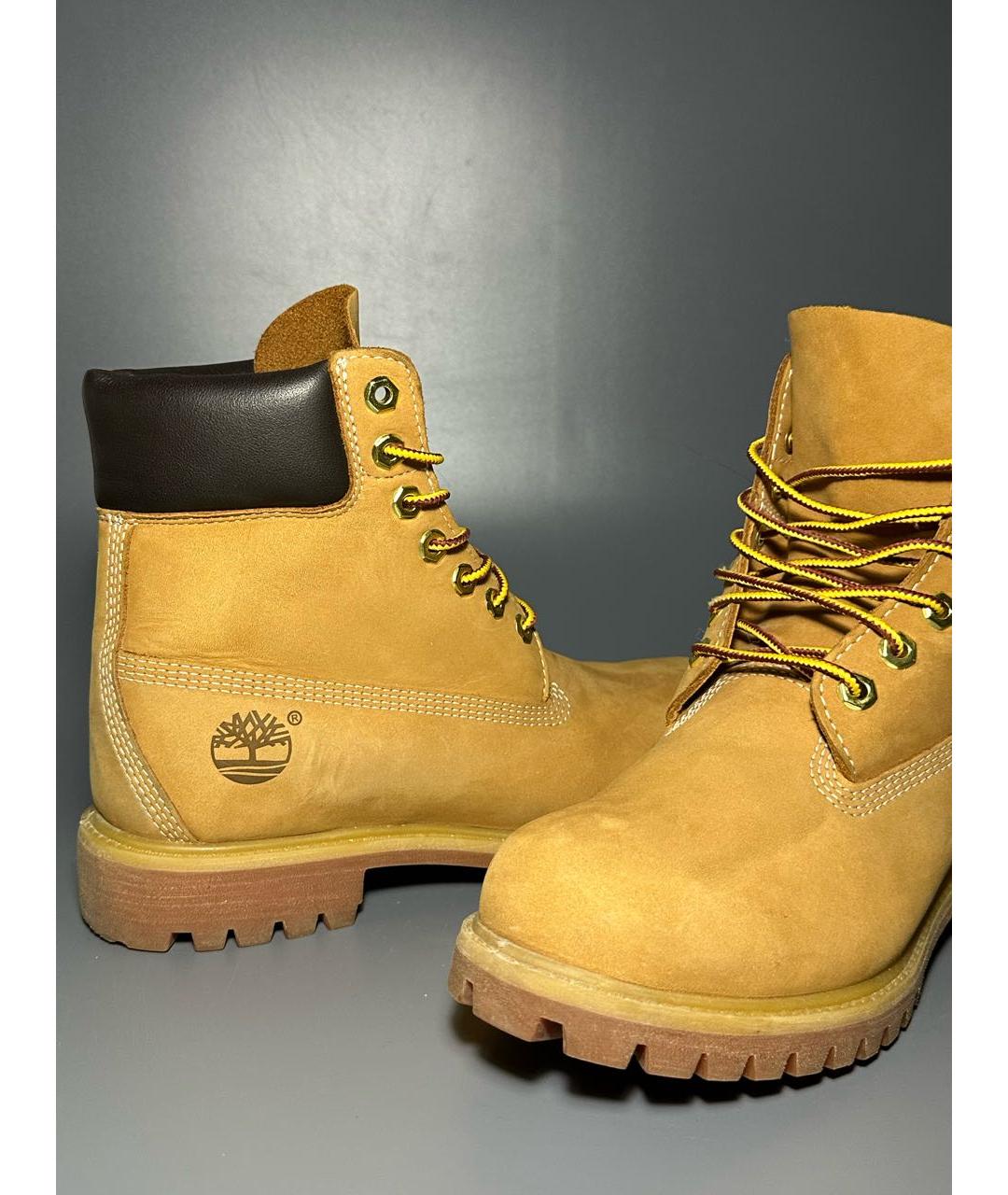 TIMBERLAND Коричневые нубуковые высокие ботинки, фото 6