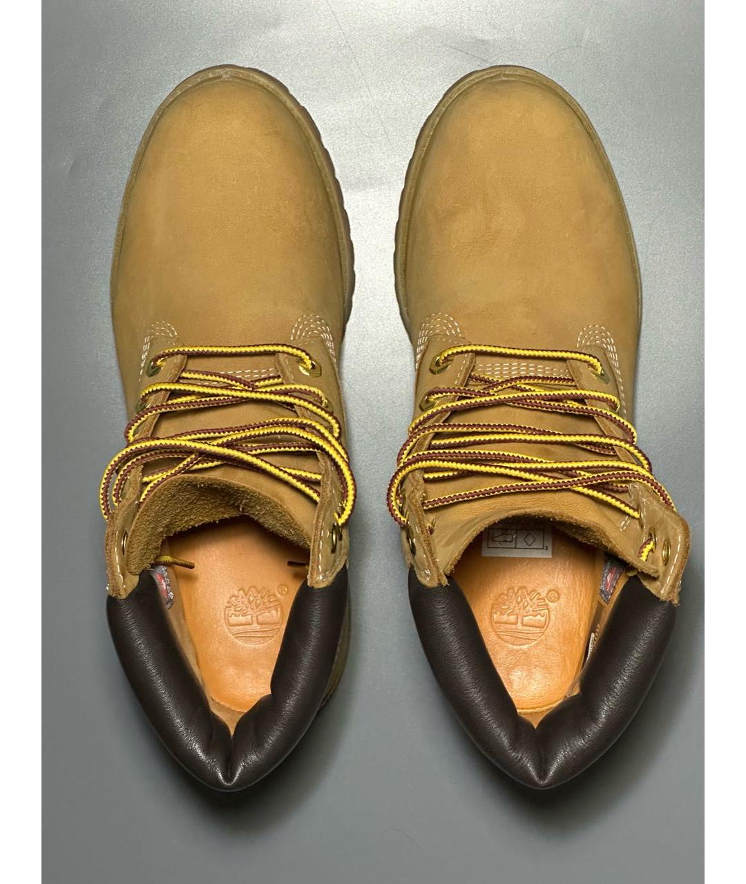 TIMBERLAND Коричневые нубуковые высокие ботинки, фото 3