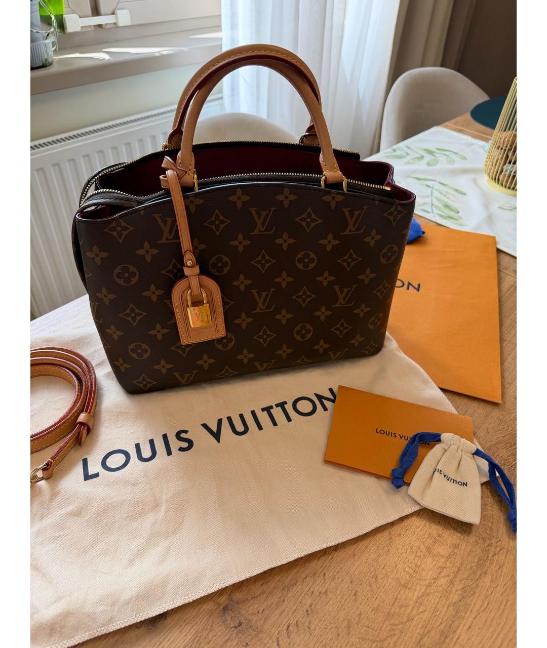 LOUIS VUITTON Коричневая сумка тоут из канвы, фото 2