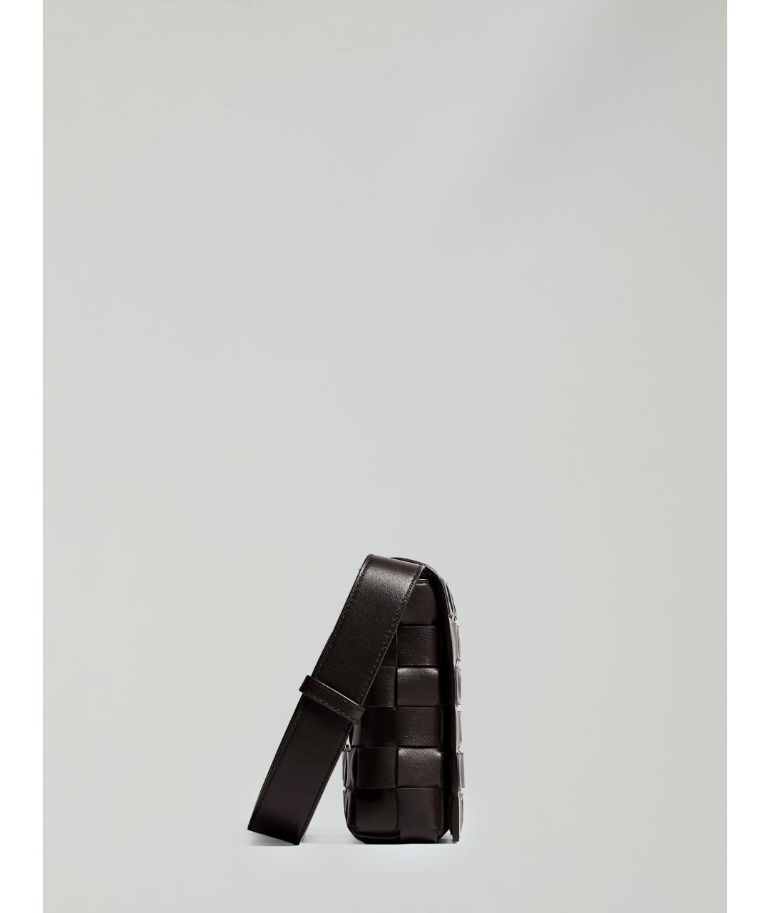 BOTTEGA VENETA Коричневая кожаная сумка на плечо, фото 2