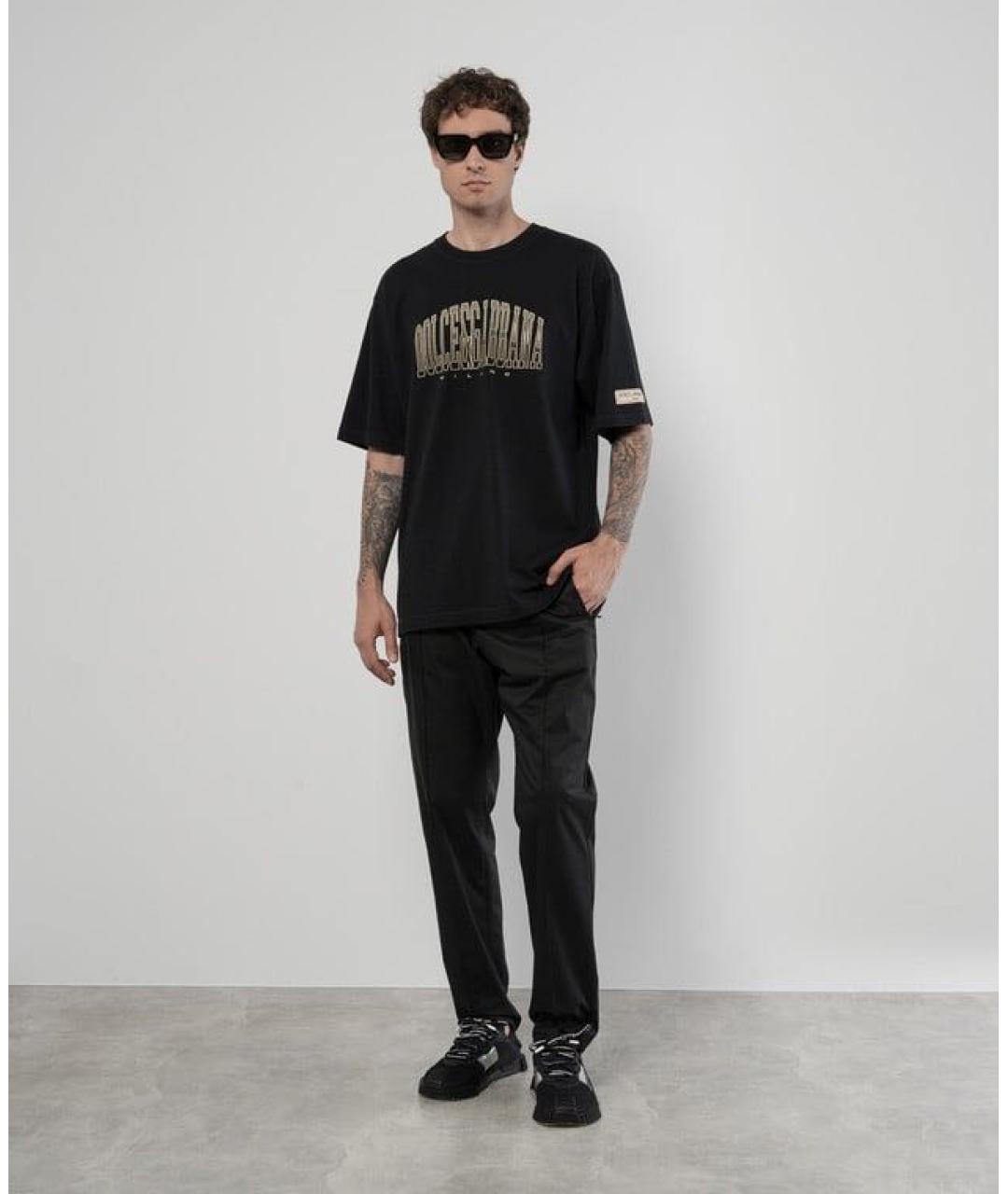 DOLCE&GABBANA Черная футболка, фото 2