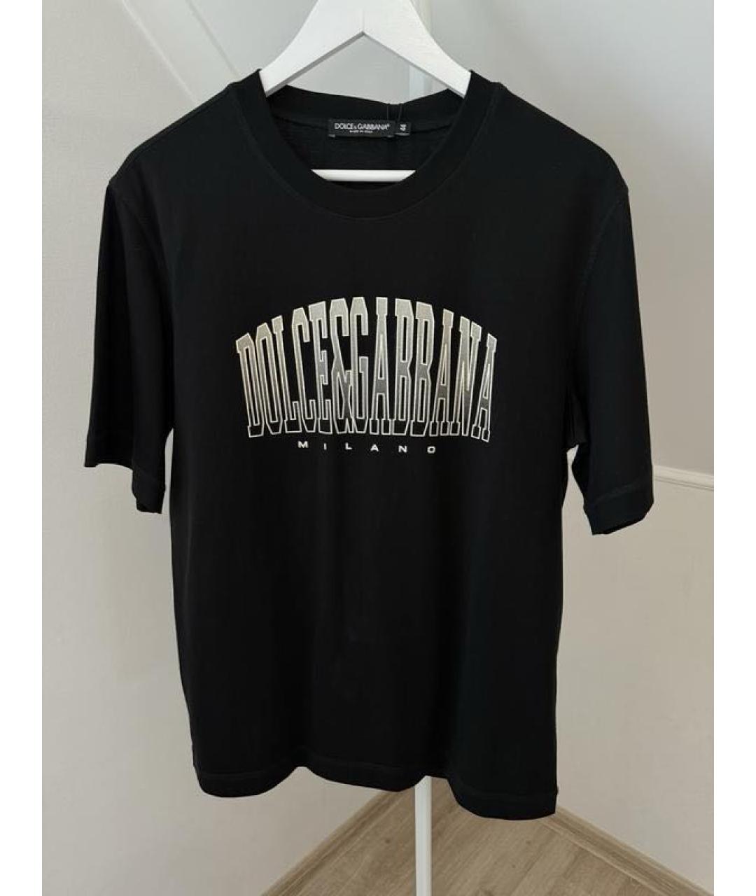 DOLCE&GABBANA Черная футболка, фото 5