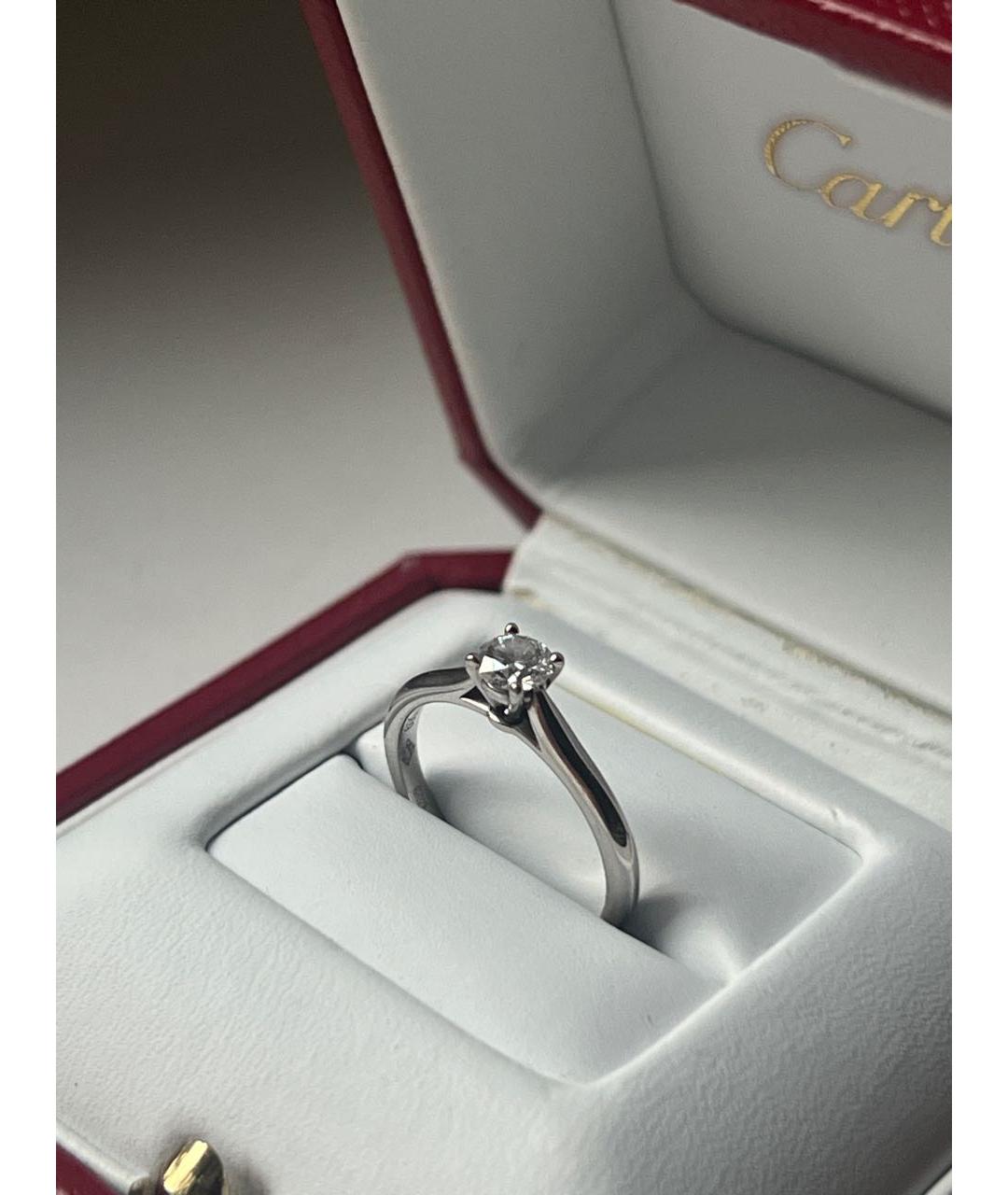 CARTIER Серебряное платиновое кольцо, фото 2