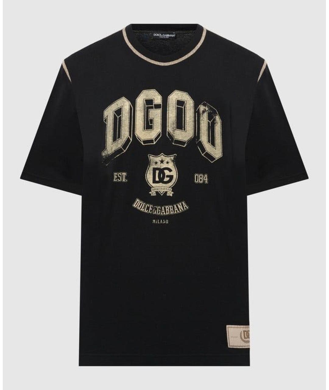 DOLCE&GABBANA Черная футболка, фото 6