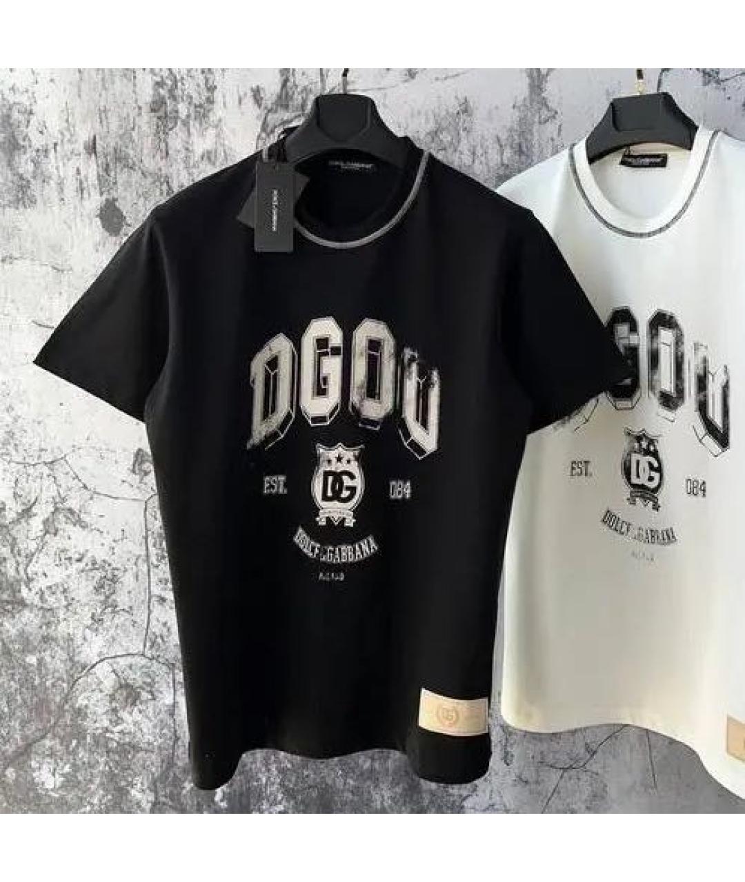 DOLCE&GABBANA Черная футболка, фото 5