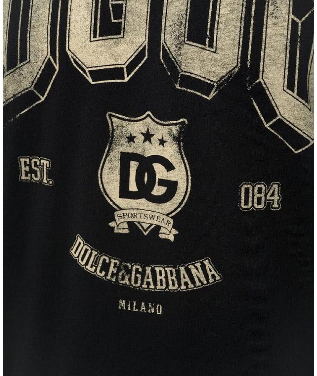 DOLCE&GABBANA Черная футболка, фото 4