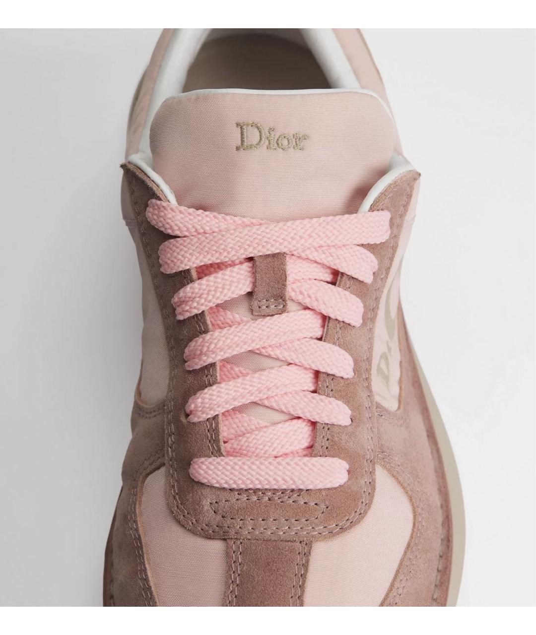 CHRISTIAN DIOR Розовые бархатные кроссовки, фото 7