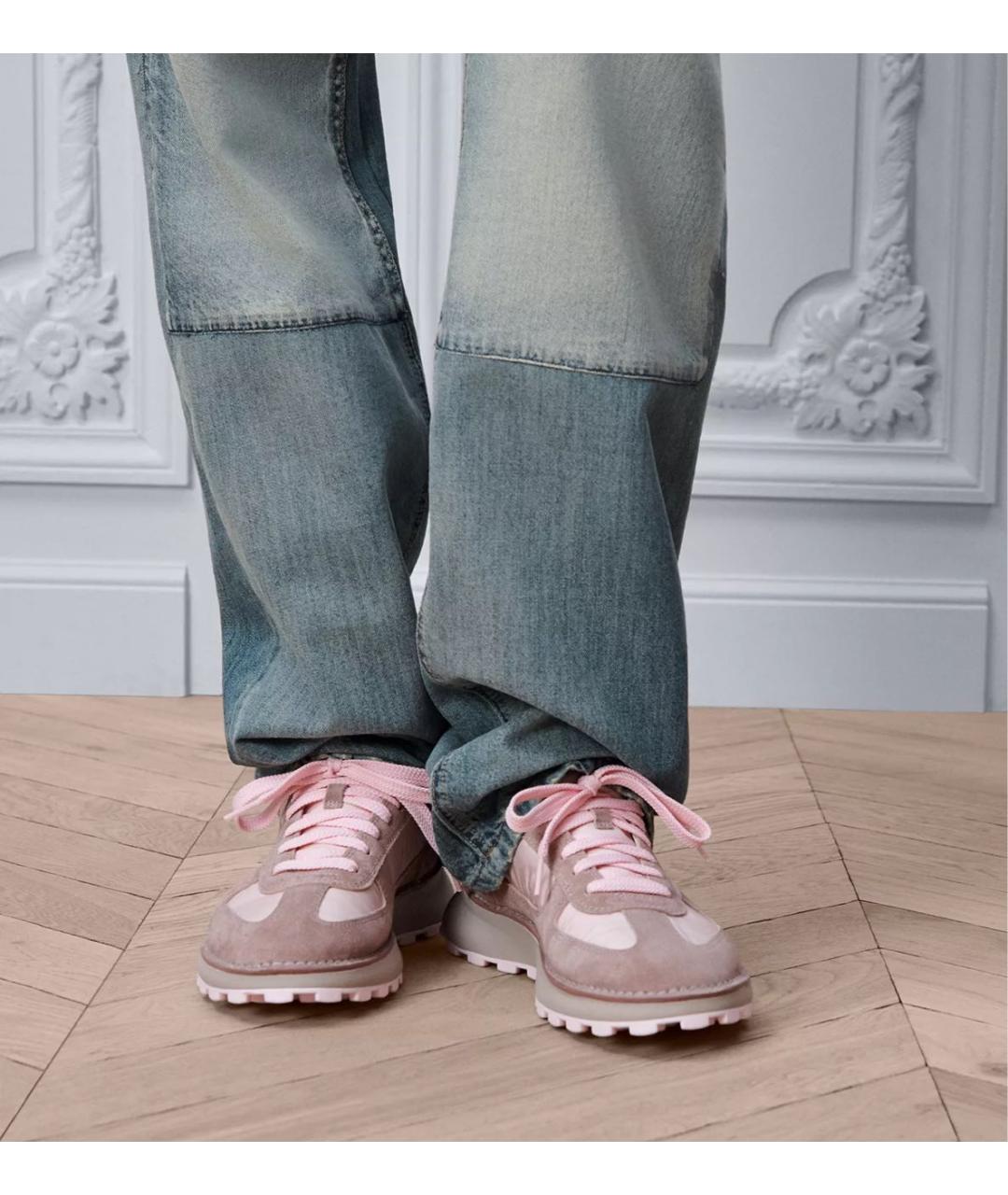 CHRISTIAN DIOR Розовые бархатные кроссовки, фото 2