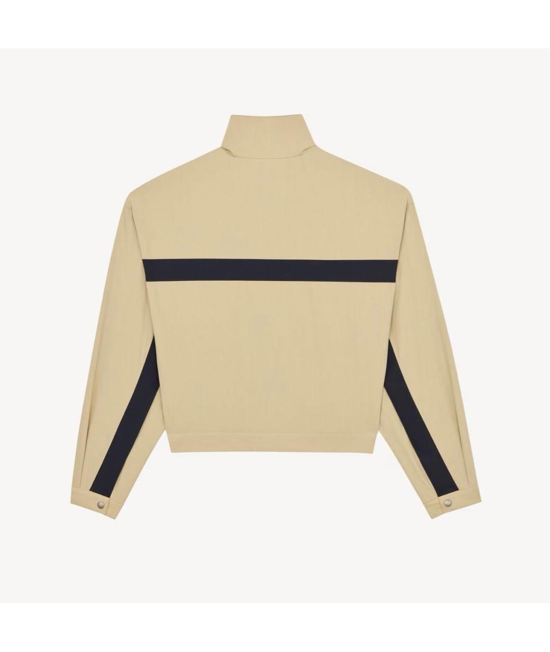SAINT LAURENT Бежевая вискозная куртка, фото 2