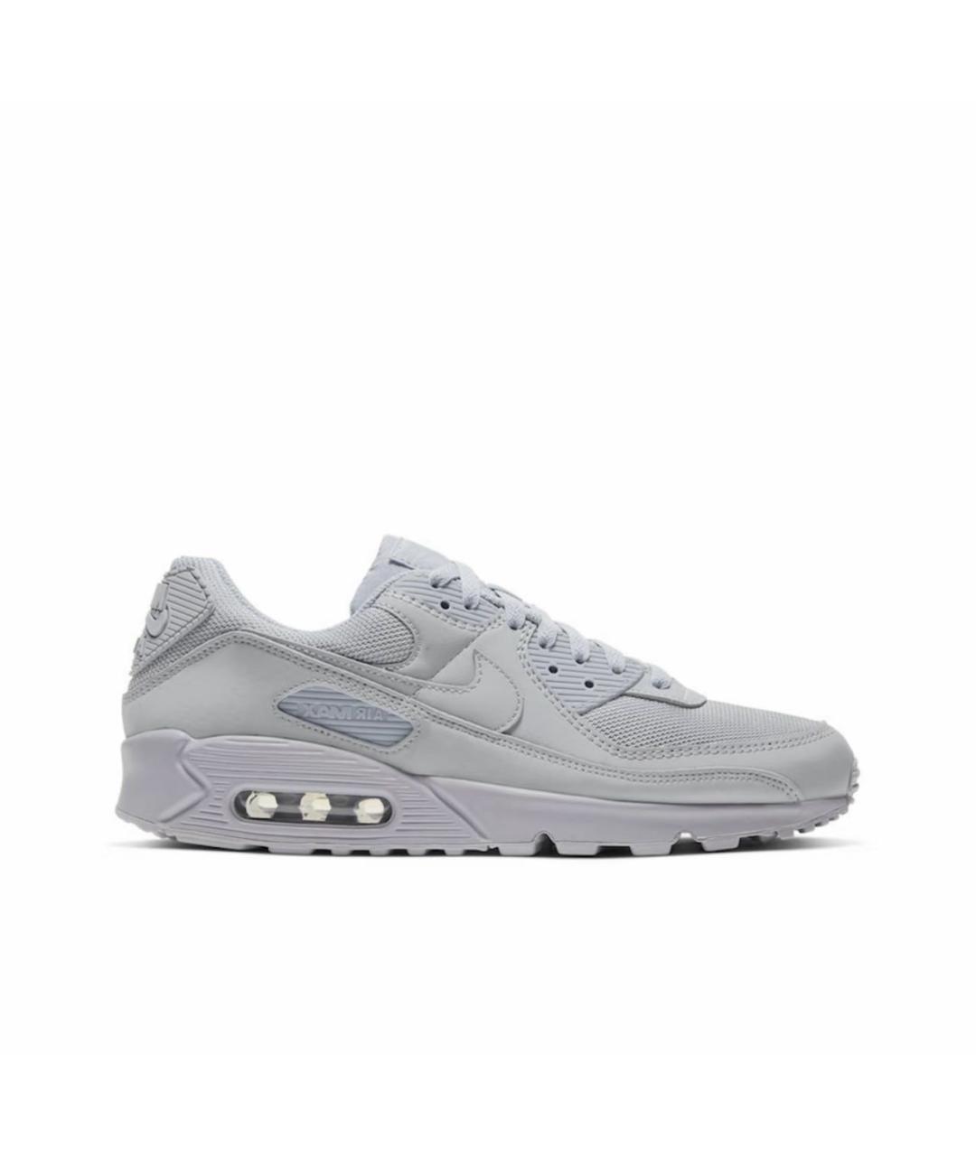 NIKE Серые кожаные низкие кроссовки / кеды, фото 9
