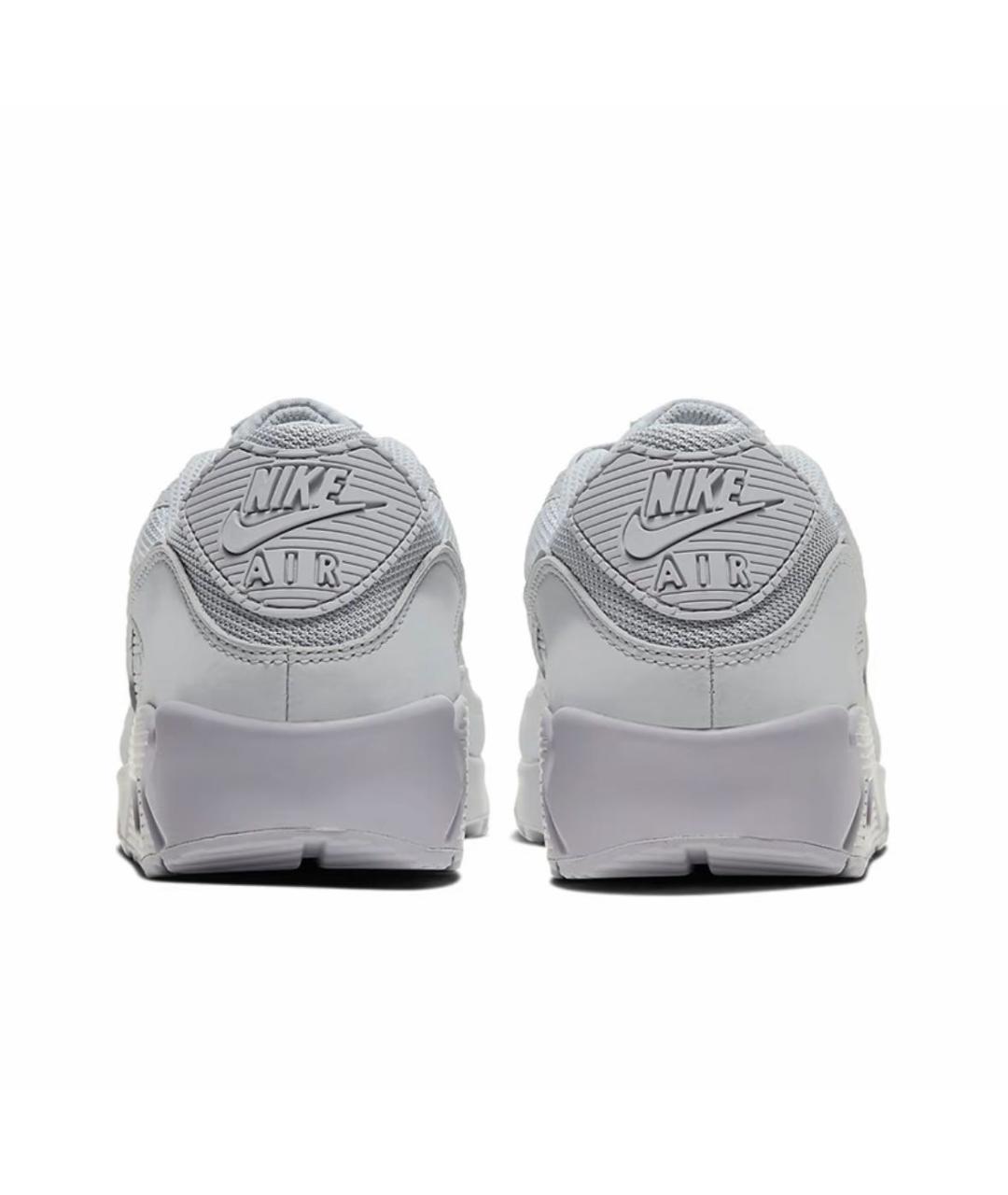 NIKE Серые кожаные низкие кроссовки / кеды, фото 4