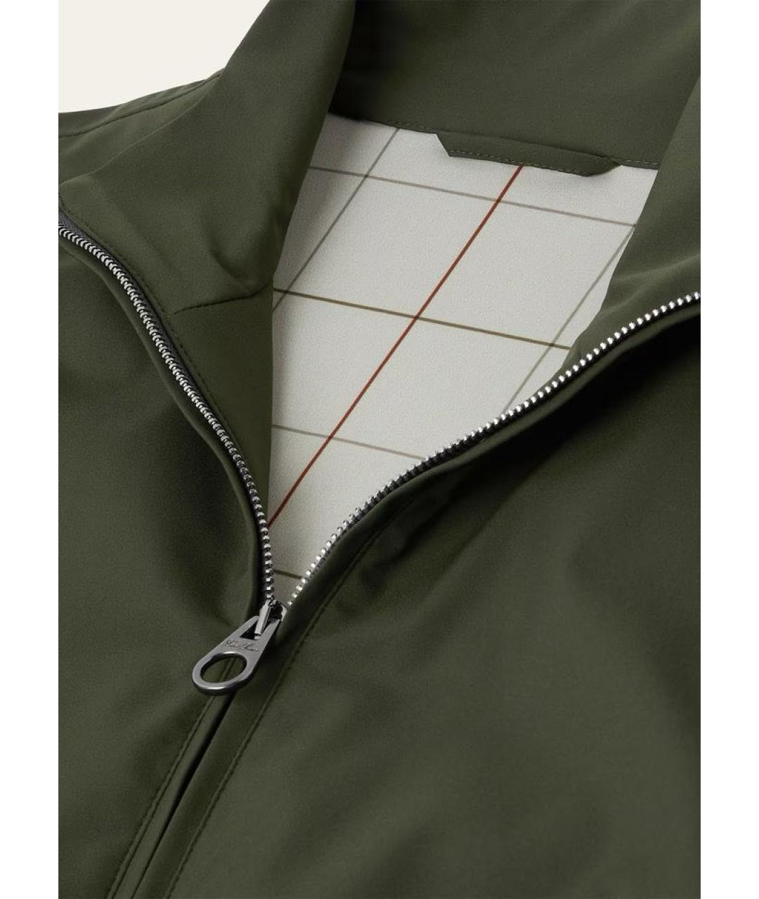 LORO PIANA Хаки куртка, фото 6