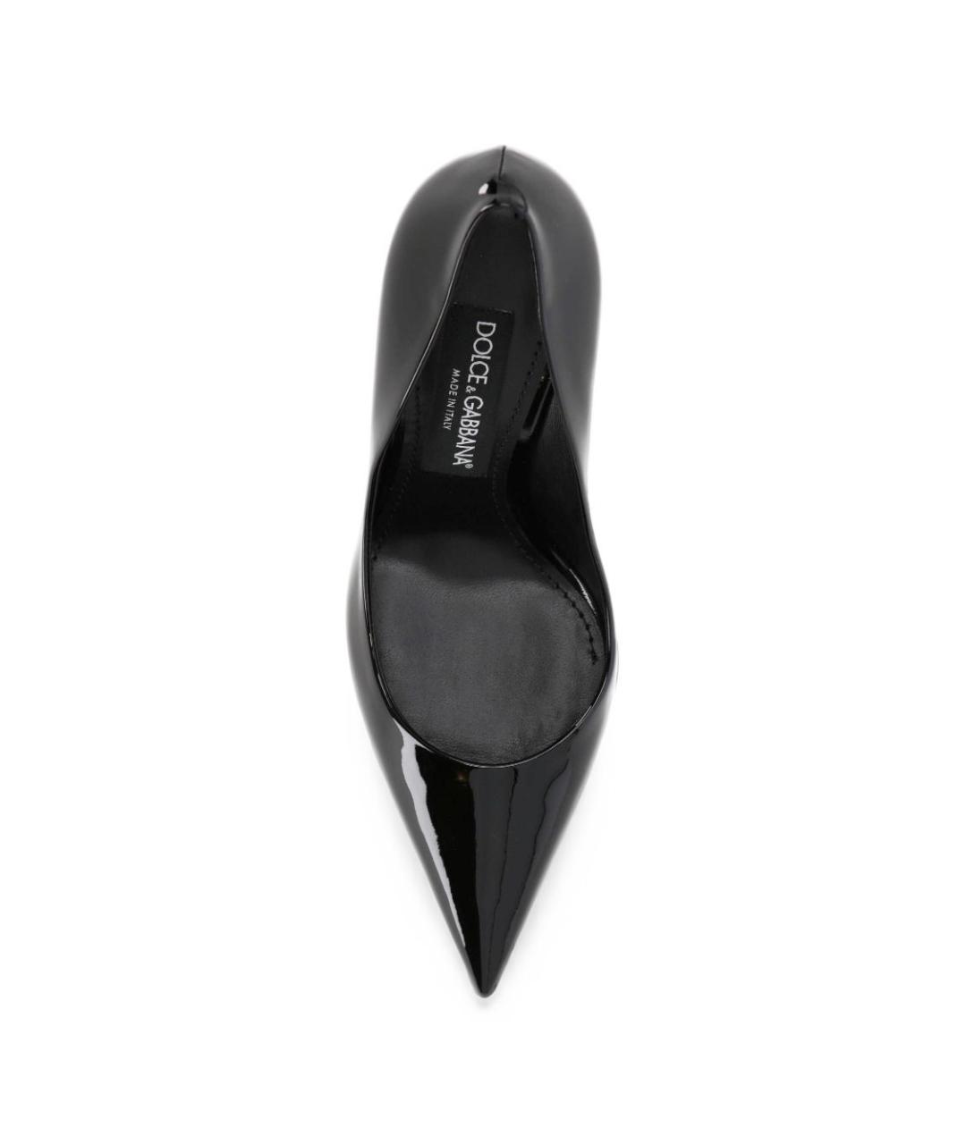 DOLCE&GABBANA Черные туфли из лакированной кожи, фото 4