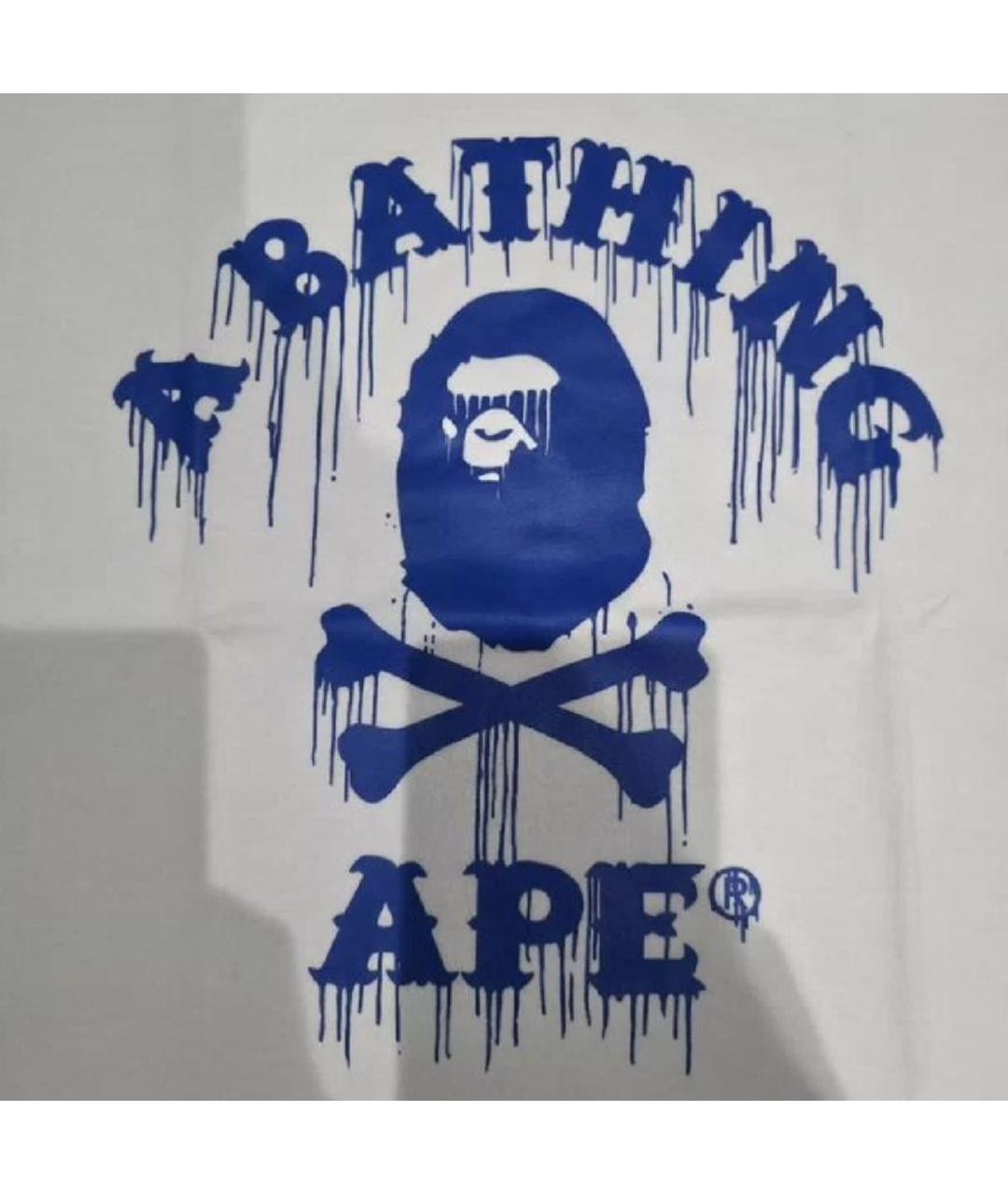 A BATHING APE Белая хлопковая футболка, фото 2