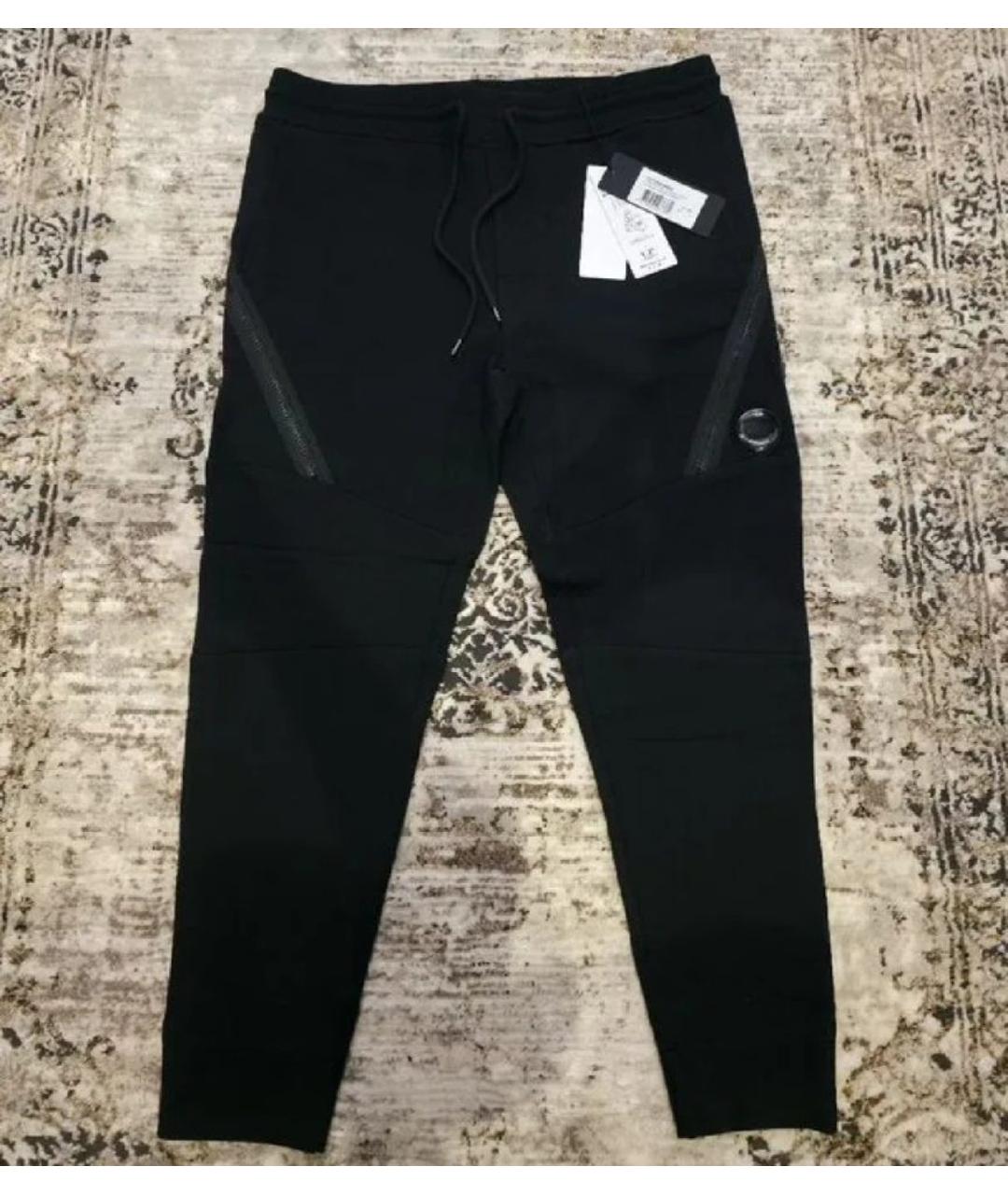 CP COMPANY Черные хлопковые повседневные брюки, фото 5