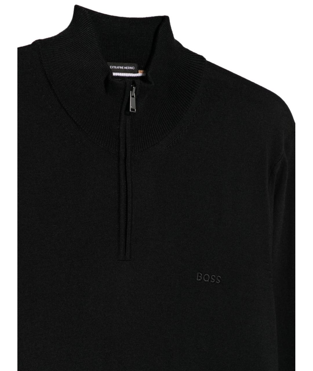 HUGO BOSS Черный кашемировый джемпер / свитер, фото 3