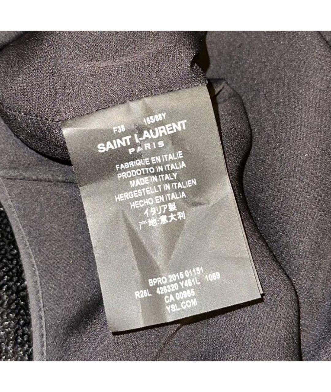 SAINT LAURENT Черное коктейльное платье, фото 4