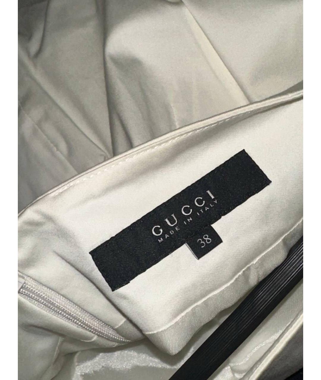 GUCCI Белая юбка миди, фото 3