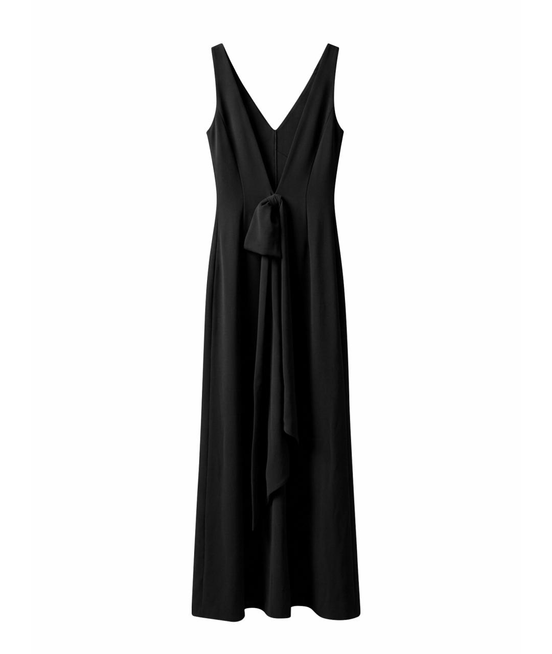 MAX MARA Черное полиэстеровое вечернее платье, фото 1