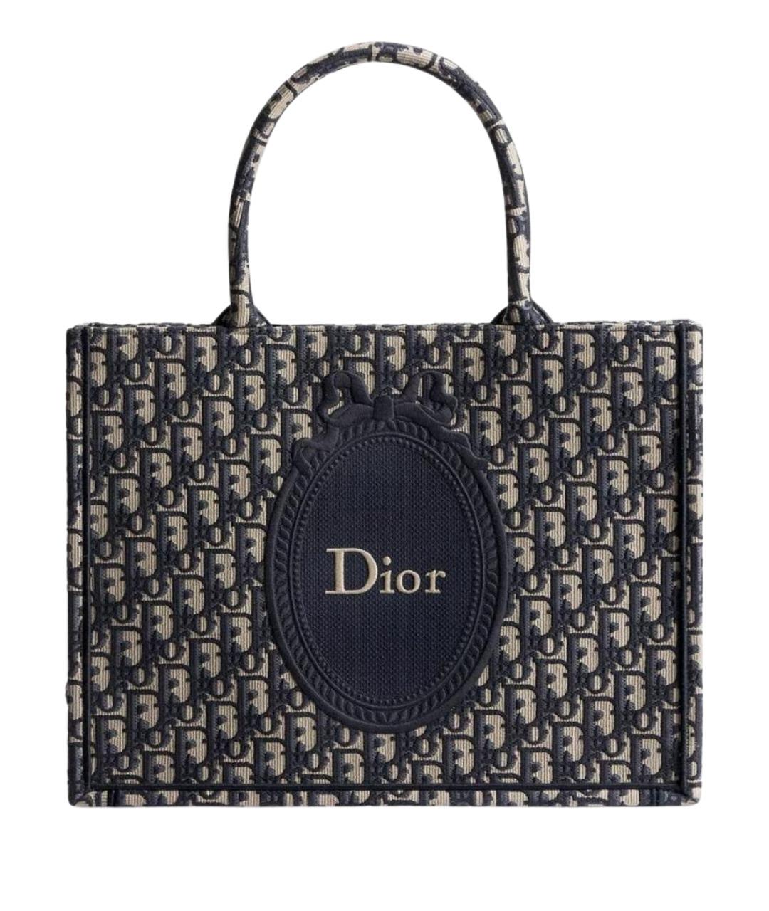 CHRISTIAN DIOR Бежевая сумка тоут из канвы, фото 1